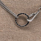 Unique Statement Louis Vuitton Key Ring on Double Chain Choker