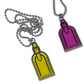 Louis Vuitton Luggage Tag Re-worked Charm Necklace